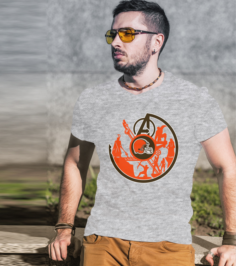 Cleveland Browns Avengers Mashup T-Shirt