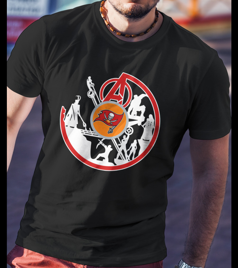 Avengers Buccaneers Crossover Silhouettes T-Shirt