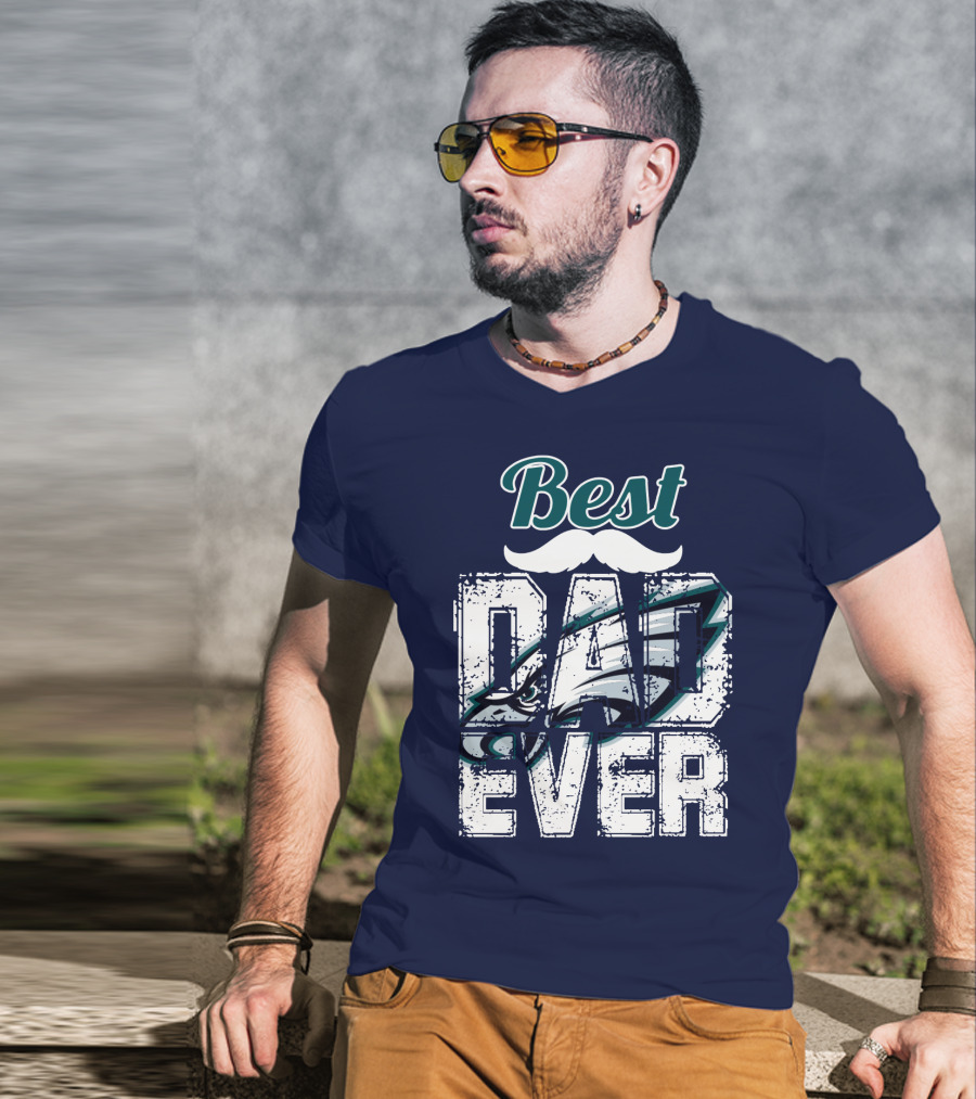 Best Dad Ever Eagles T-Shirt