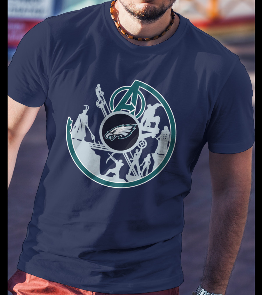 Eagles Avengers Silhouette Crossover T-Shirt