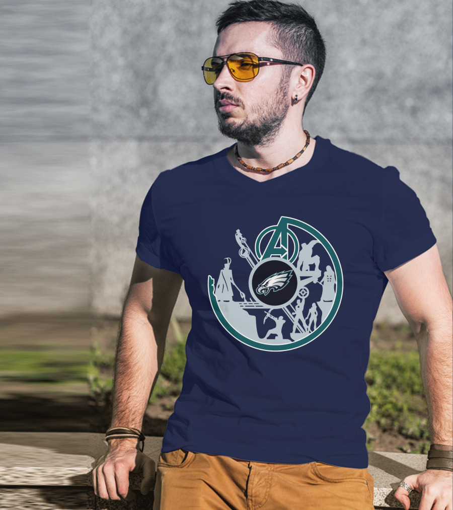 Eagles Avengers Silhouette Crossover T-Shirt