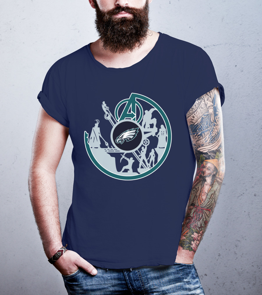 Eagles Avengers Silhouette Crossover T-Shirt