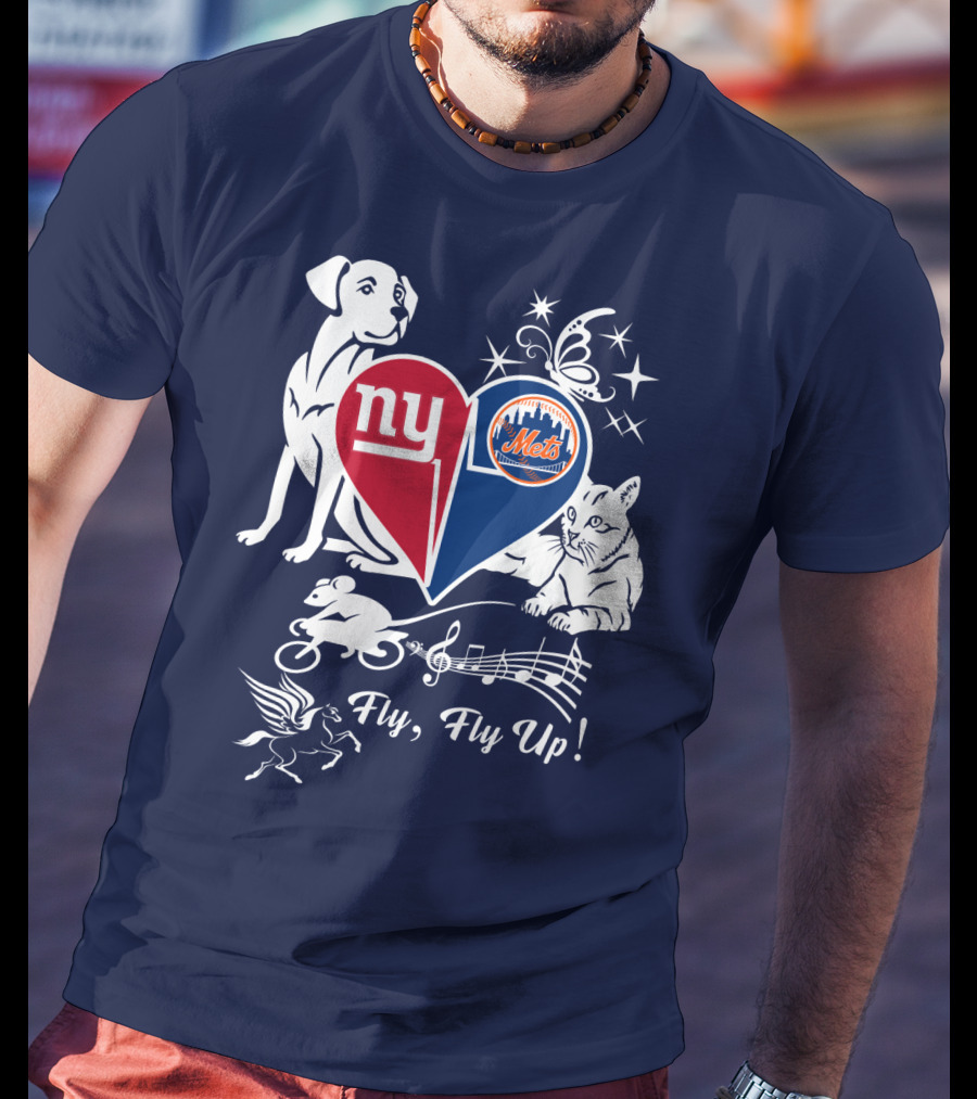 Ny Giants Mets Fly Fly Up T-Shirt