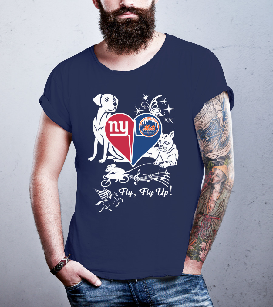 Ny Giants Mets Fly Fly Up T-Shirt