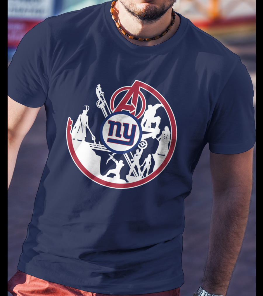Ny Giants Avengers Crossover T-Shirt