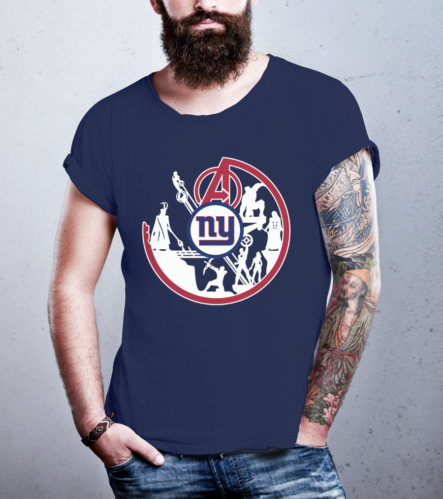 Ny Giants Avengers Crossover T-Shirt