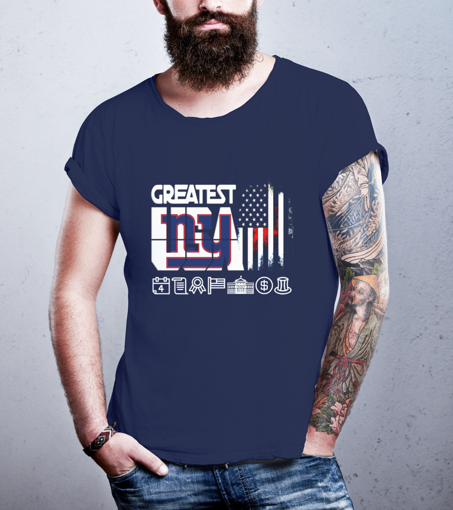 Greatest Ny American Icons And Symbols Collection T-Shirt