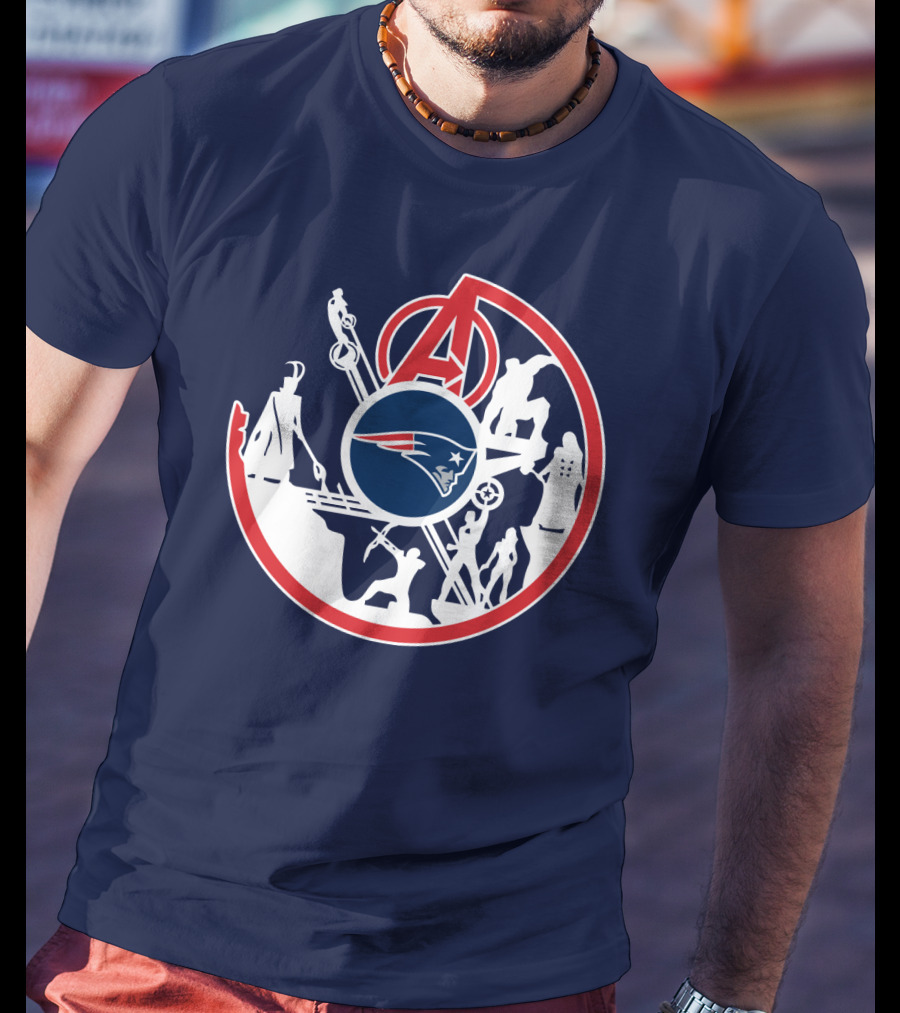 New England Patriots Avengers Crossover T-Shirt