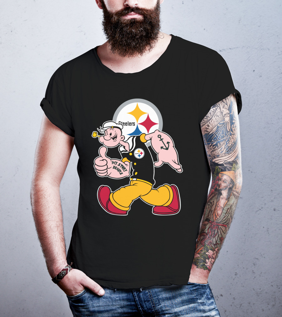 Steelers Popeye My Story Begins T-Shirt
