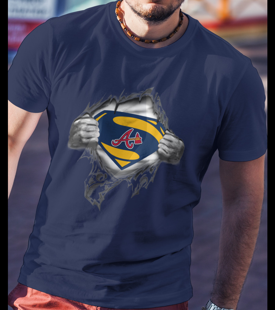 Atlanta Braves Superman Logo Iconic Symbol T-Shirt