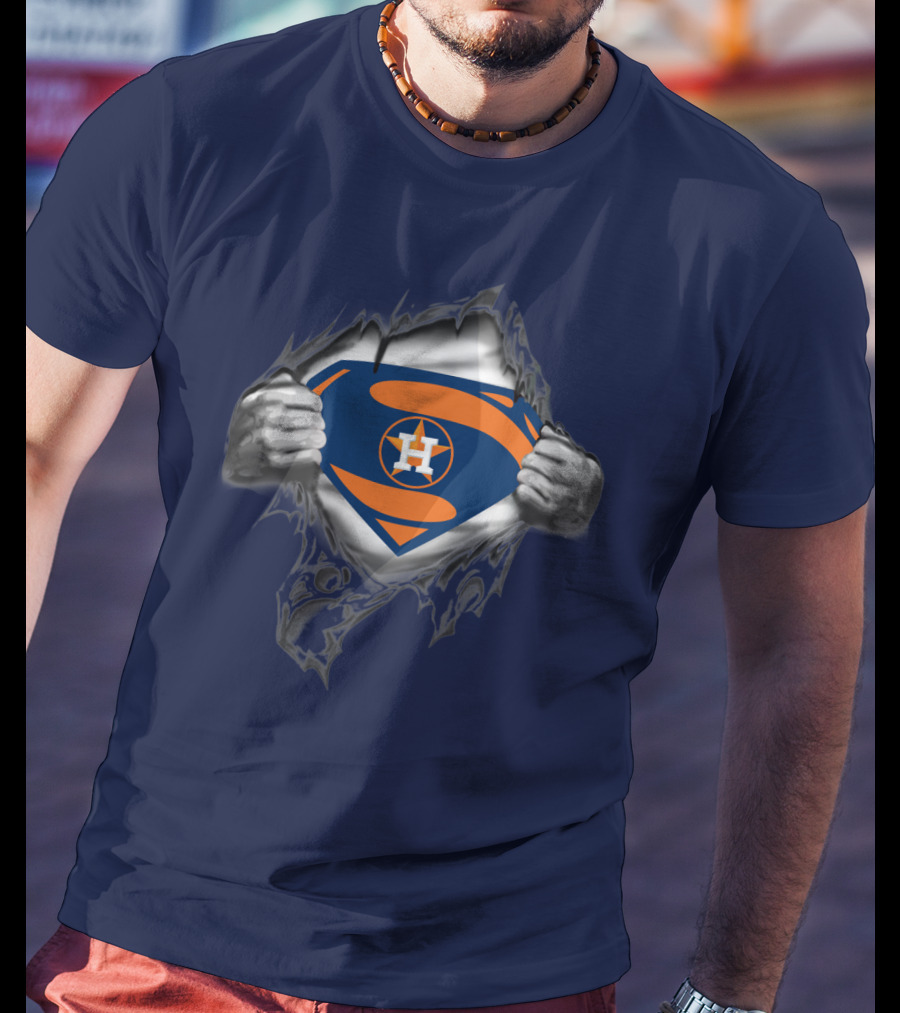 Superman Style Houston Astros Symbol T-Shirt