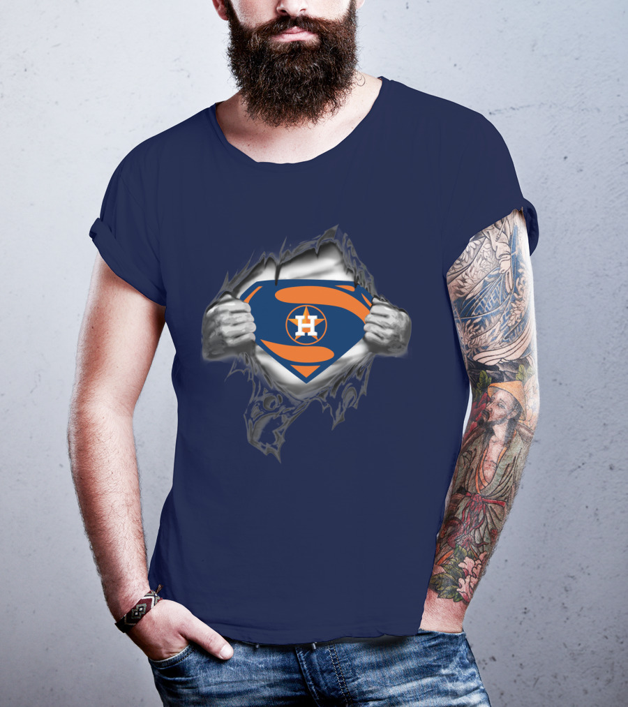 Superman Style Houston Astros Symbol T-Shirt
