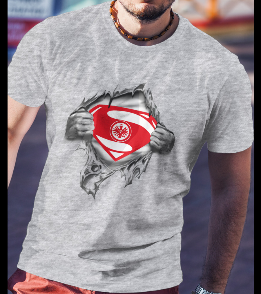 Superman Frankfurt Eintracht Logo Emblem Burst T-Shirt