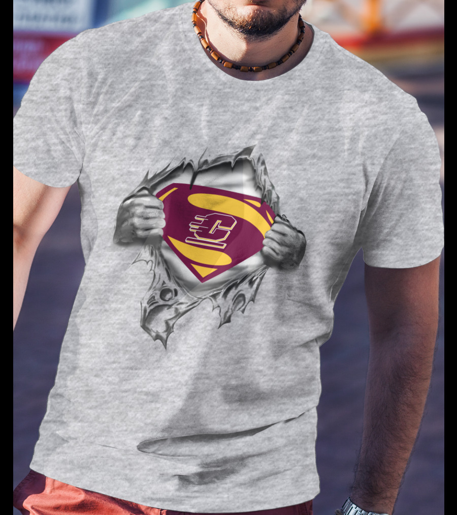 Central Michigan Chippewas Superhero T-Shirt
