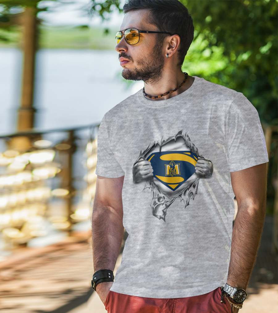 Murray State Racers Superman Logo Tear T-Shirt