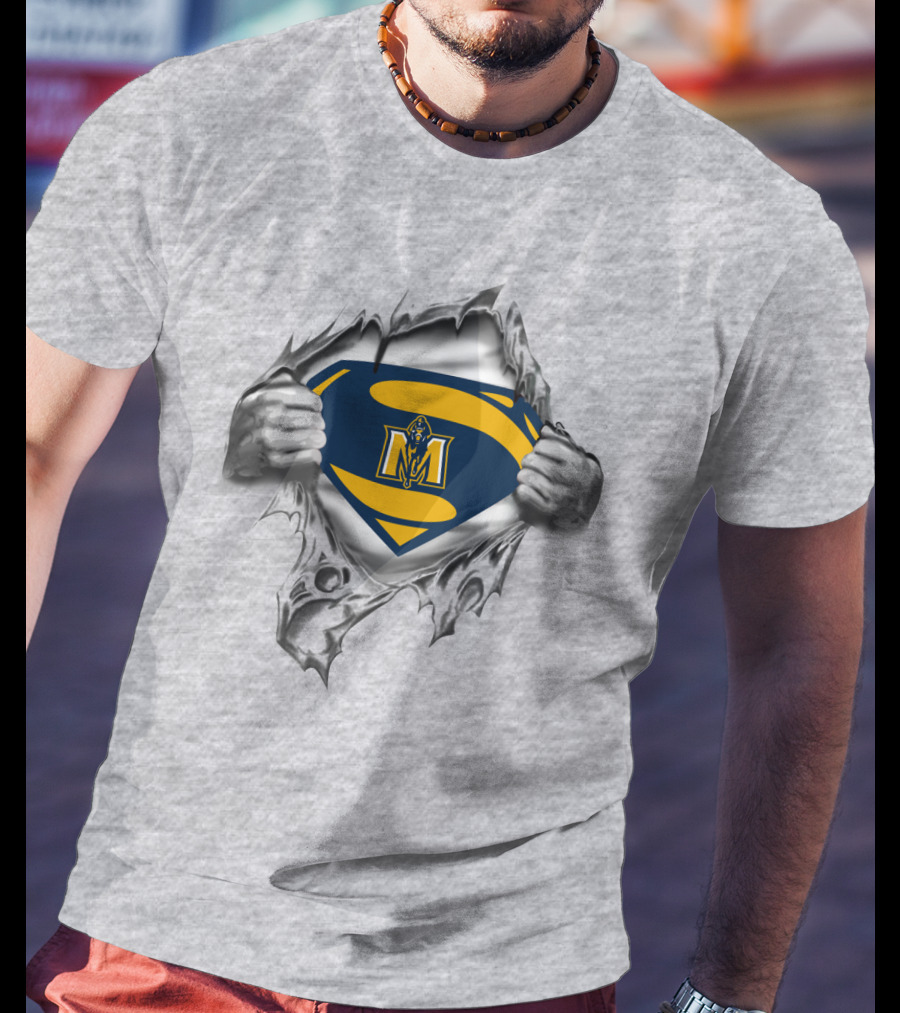 Murray State Racers Superman Logo Tear T-Shirt