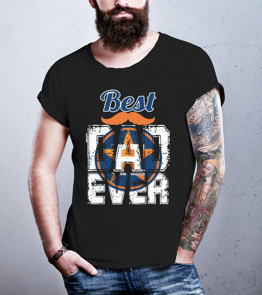 Best Dad Ever Astros Star T-Shirt