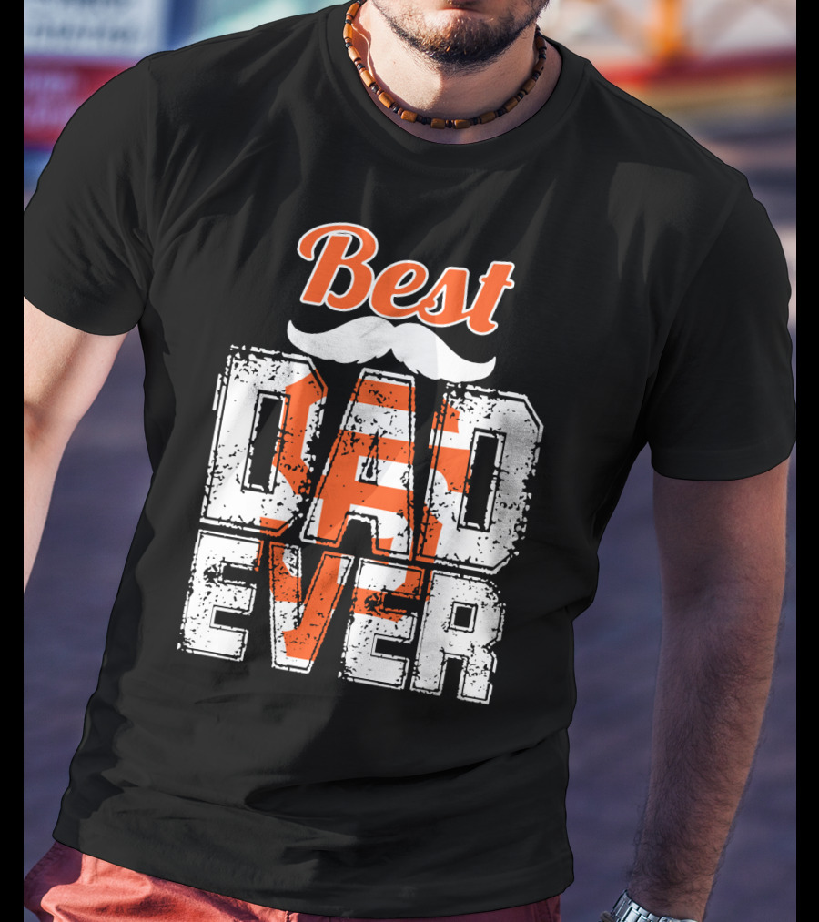 Best Dad Ever Giants Fan T-Shirt