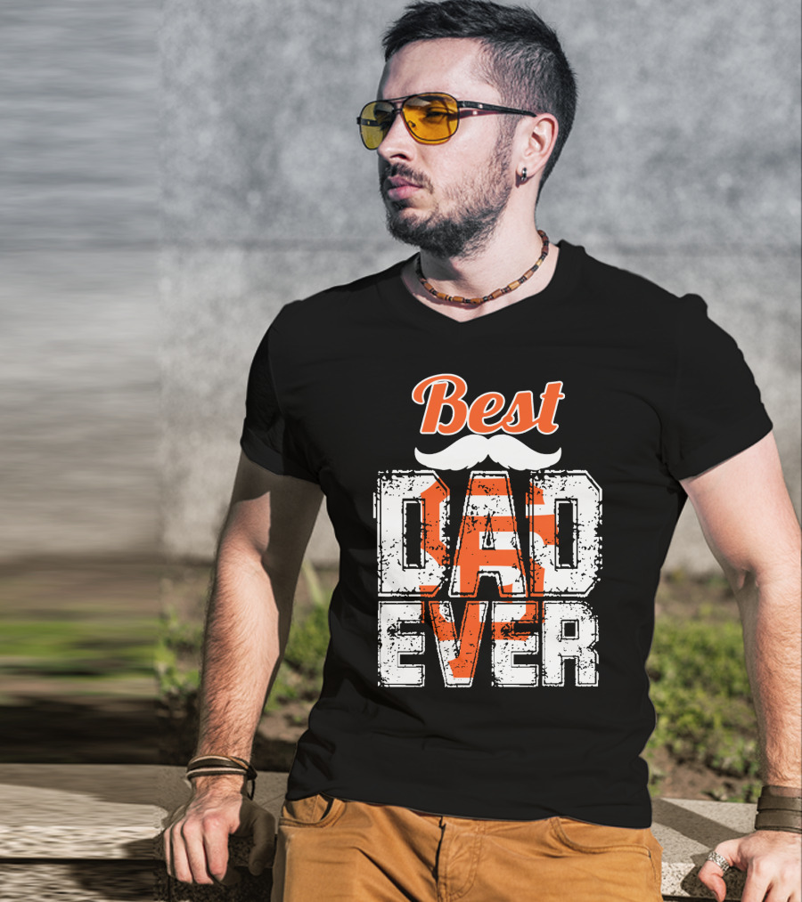 Best Dad Ever Giants Fan T-Shirt