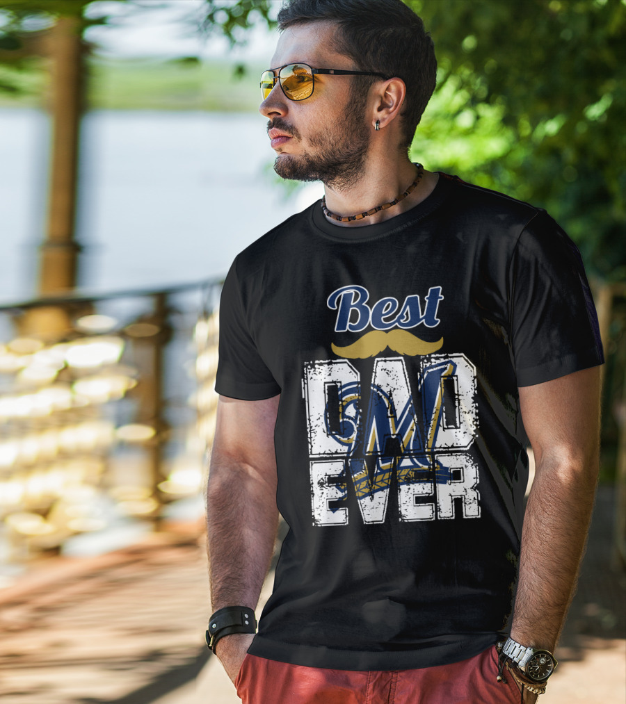 Best Dad Ever Brewers M T-Shirt