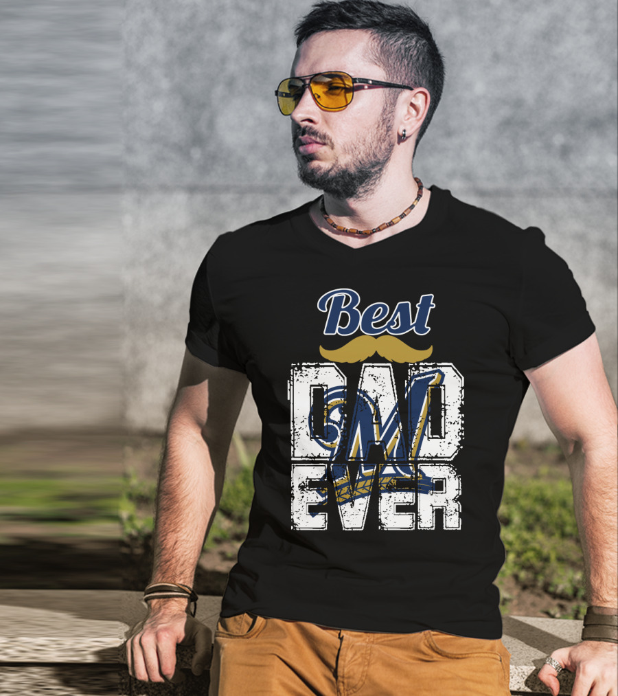 Best Dad Ever Brewers M T-Shirt