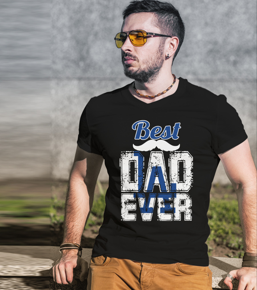 Best Dad Ever Dodgers T-Shirt