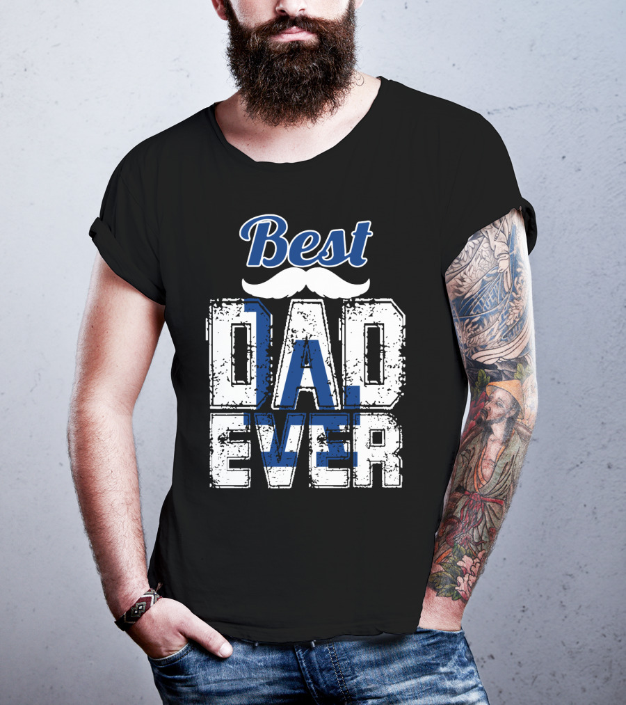 Best Dad Ever Dodgers T-Shirt