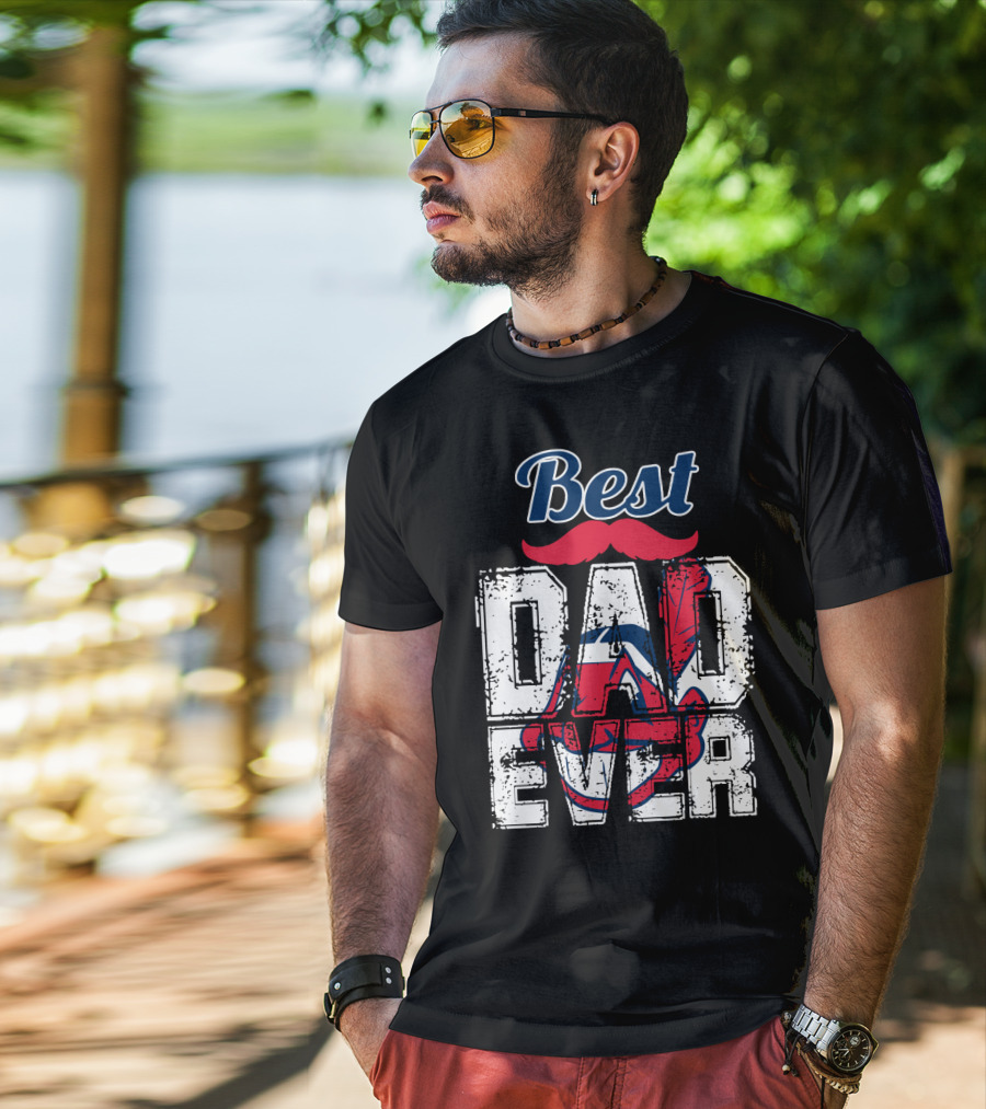 Best Dad Ever Indians Chief Wahoo T-Shirt