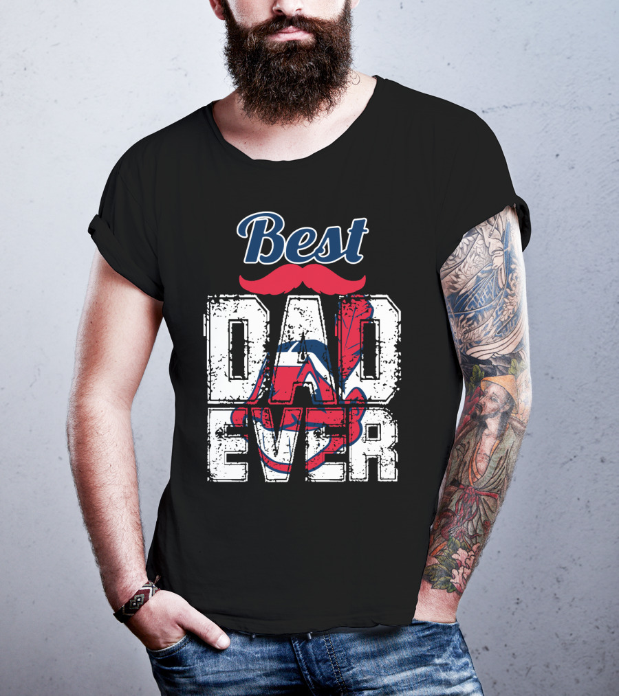 Best Dad Ever Indians Chief Wahoo T-Shirt