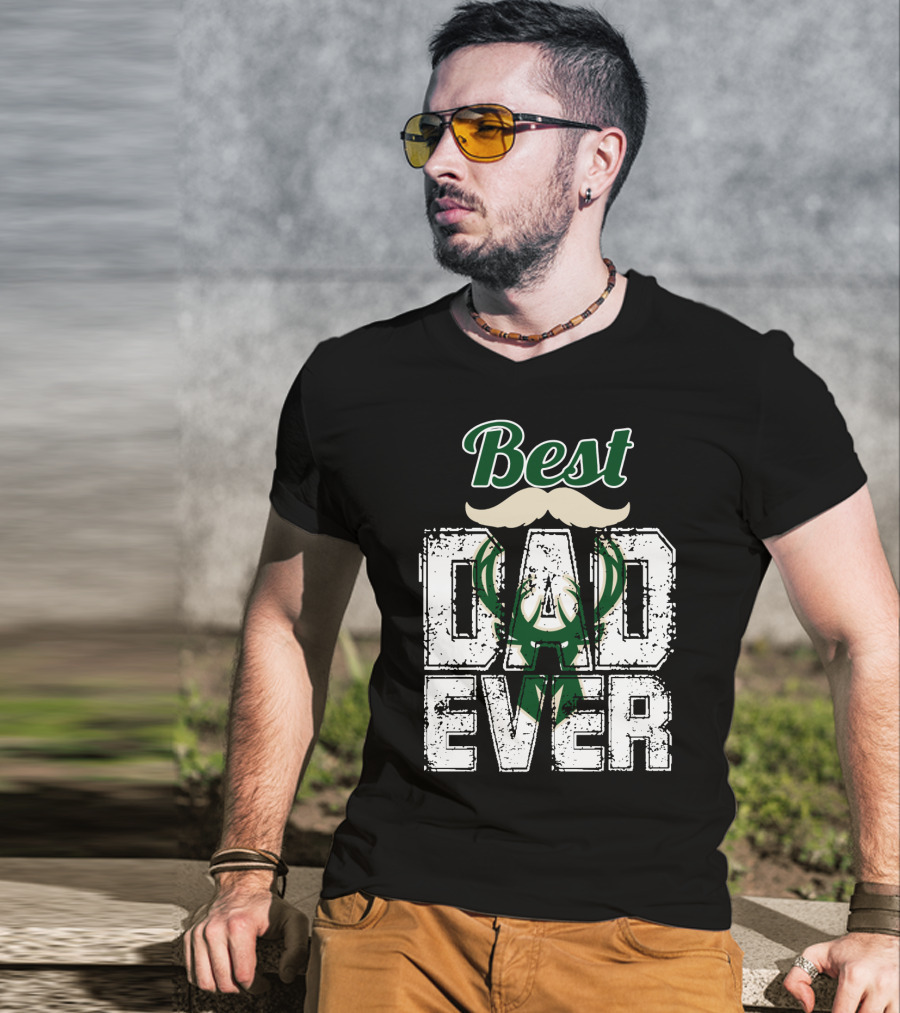 Best Dad Ever Bucks T-Shirt