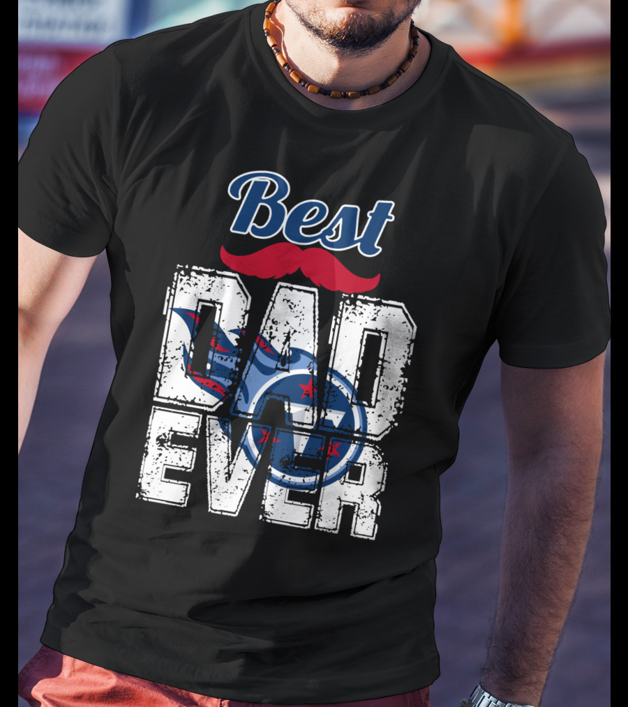 Best Dad Ever Titans Football T-Shirt