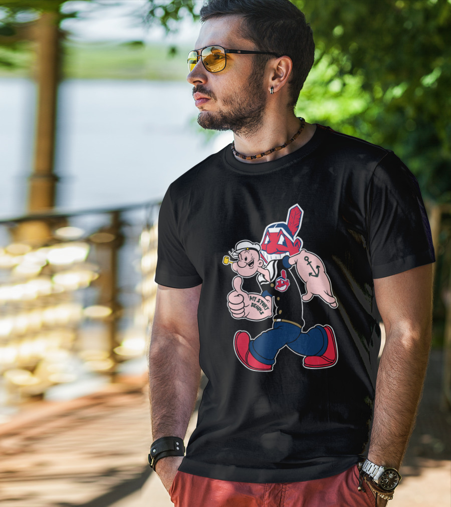 Cleveland Indians Chief Wahoo And Sailor Character Combo T-Shirt