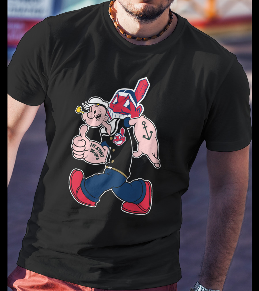 Cleveland Indians Chief Wahoo And Sailor Character Combo T-Shirt