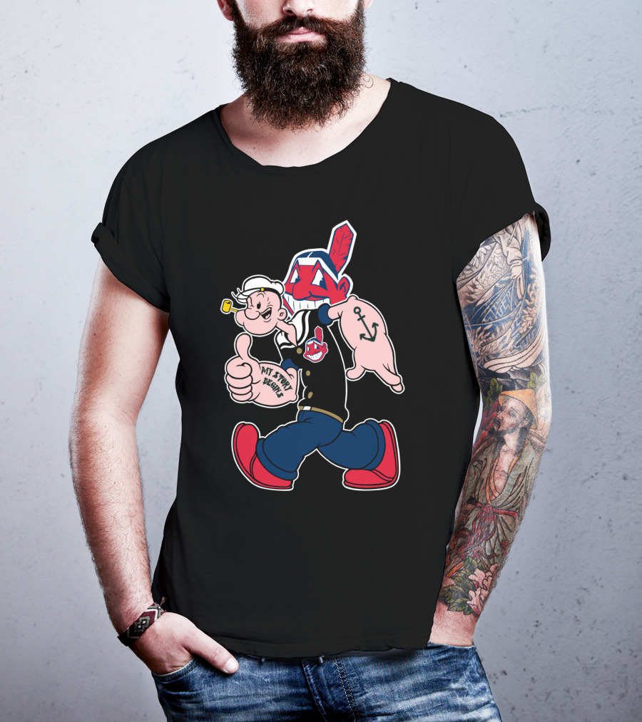 Cleveland Indians Chief Wahoo And Sailor Character Combo T-Shirt