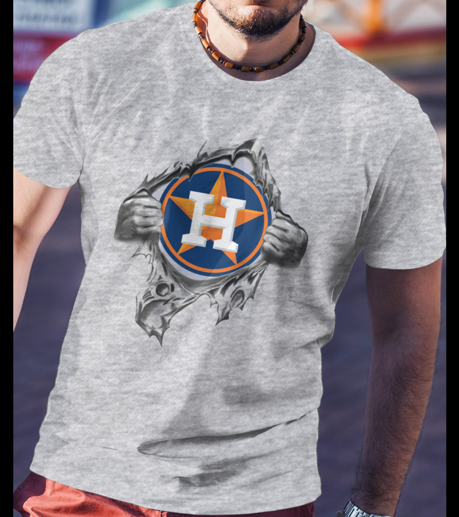 Houston Astros Breaking Through Steel T-Shirt