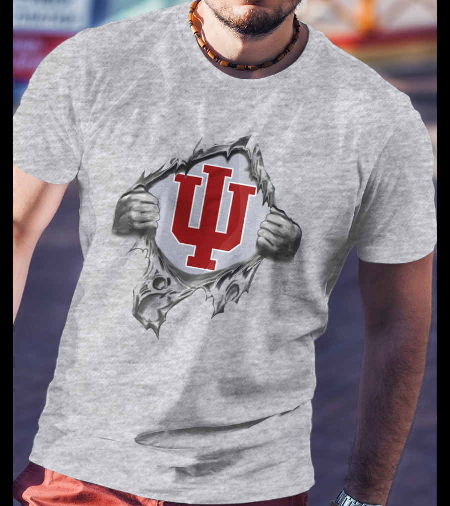 Indiana Hoosiers Athletic Logo Burst T-Shirt