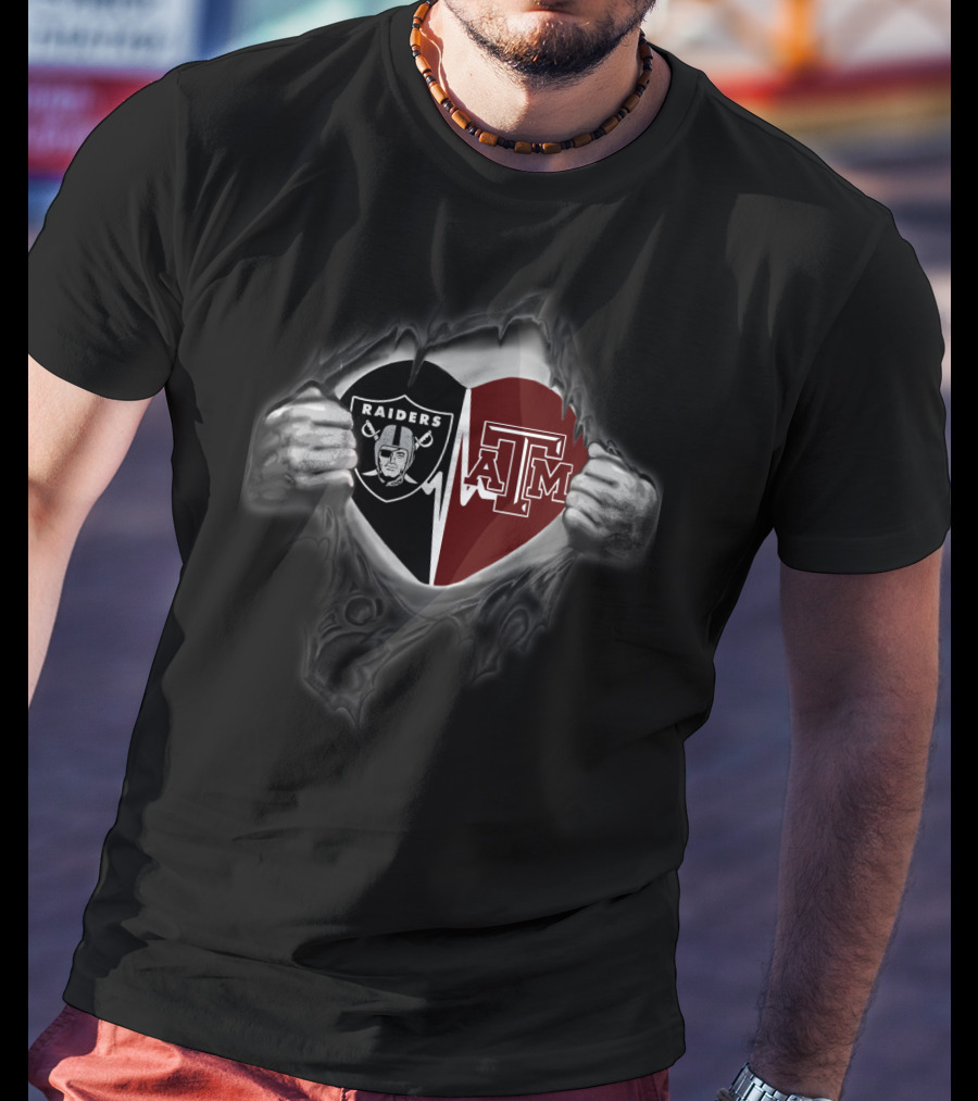 Raiders A&M Heart T-Shirt
