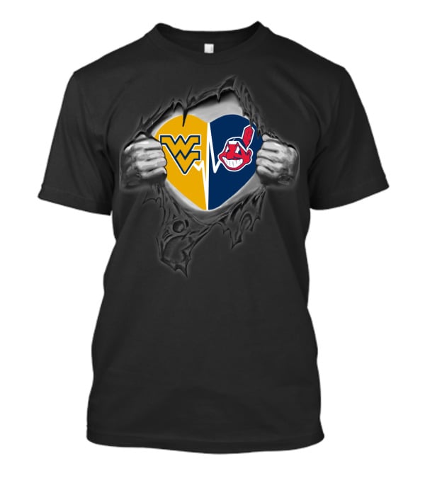 Wv Mountaineers Indians Heart T-Shirt