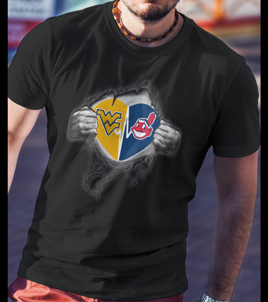 Wv Mountaineers Indians Heart T-Shirt