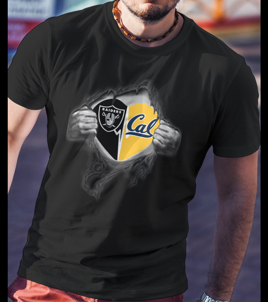 Raiders Cal Golden Bears Fan Pride Fusion T-Shirt