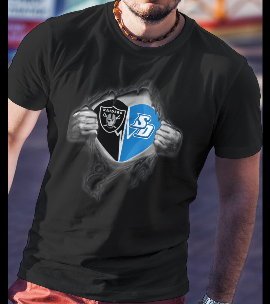 Raiders San Diego Toreros Rip Effect Dual T-Shirt