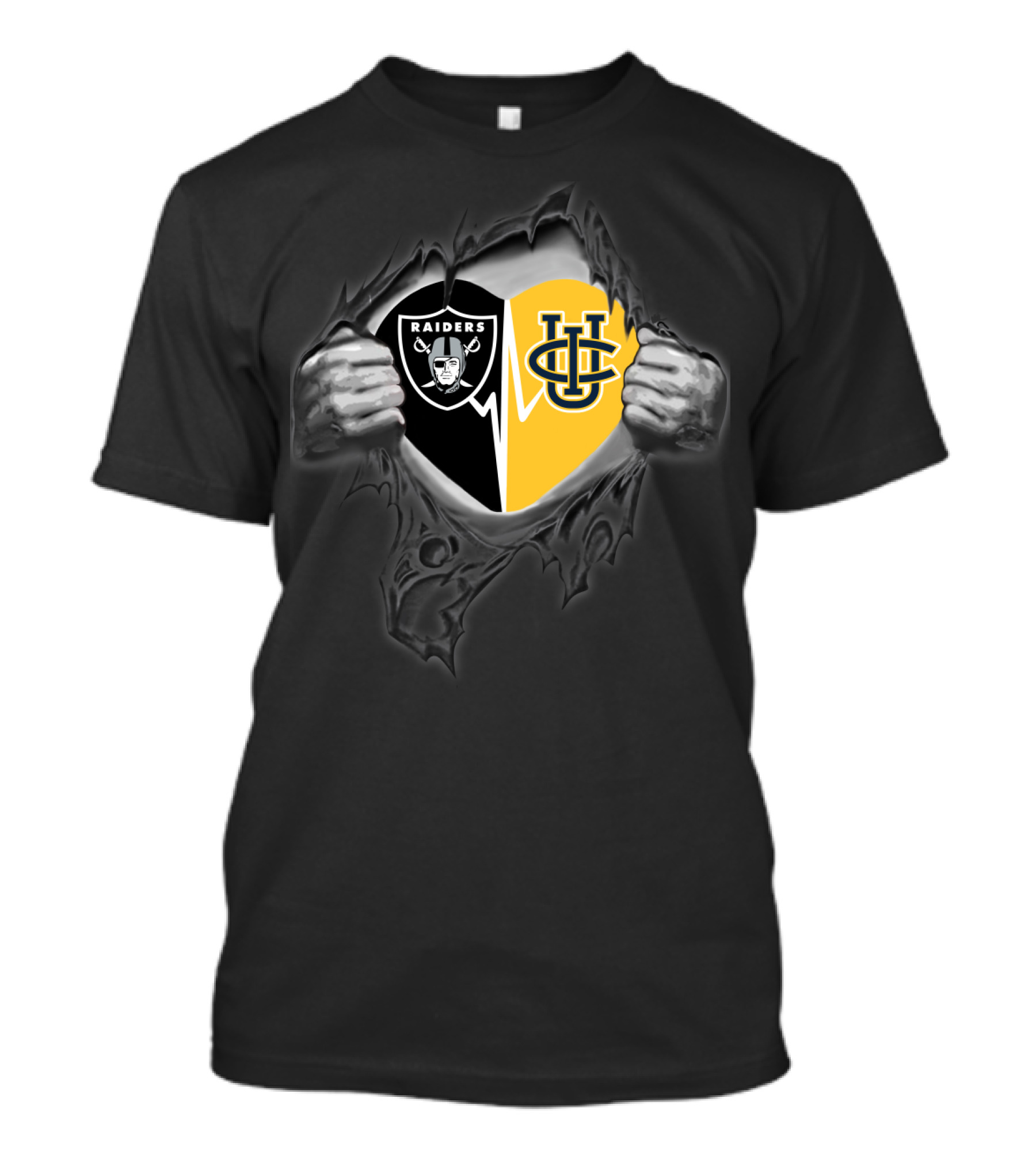 Raiders Uc Irvine Anteaters Logo Mashup T-Shirt