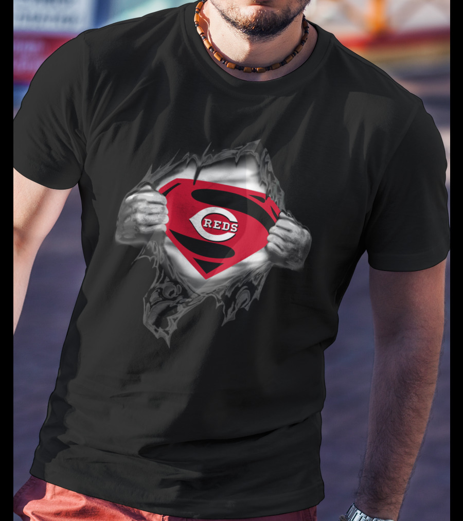 Cincinnati Reds Super Emblem Burst T-Shirt