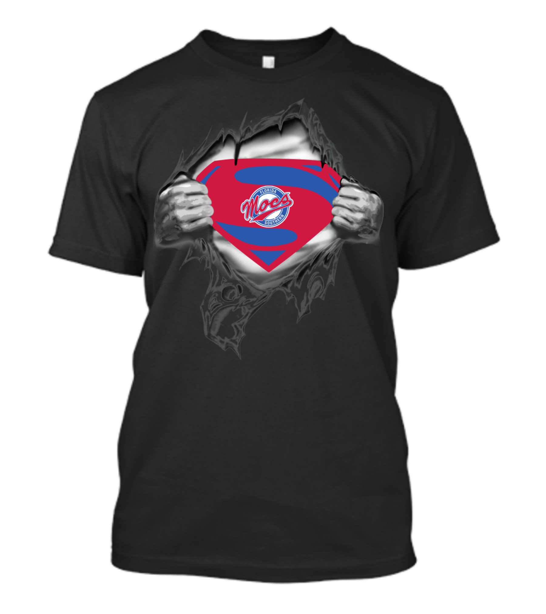 Super Mocs Florida Southern Moccasins Logo 210 Hero Style T-Shirt