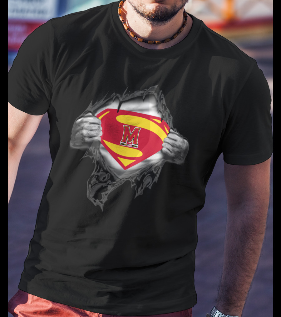 Superman Maryland Terrapins T-Shirt