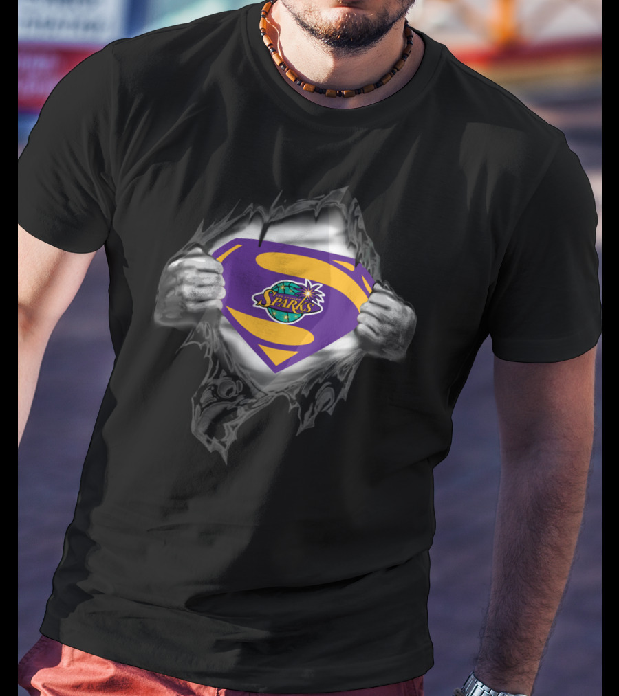 Los Angeles Sparks Superman Logo 406 T-Shirt
