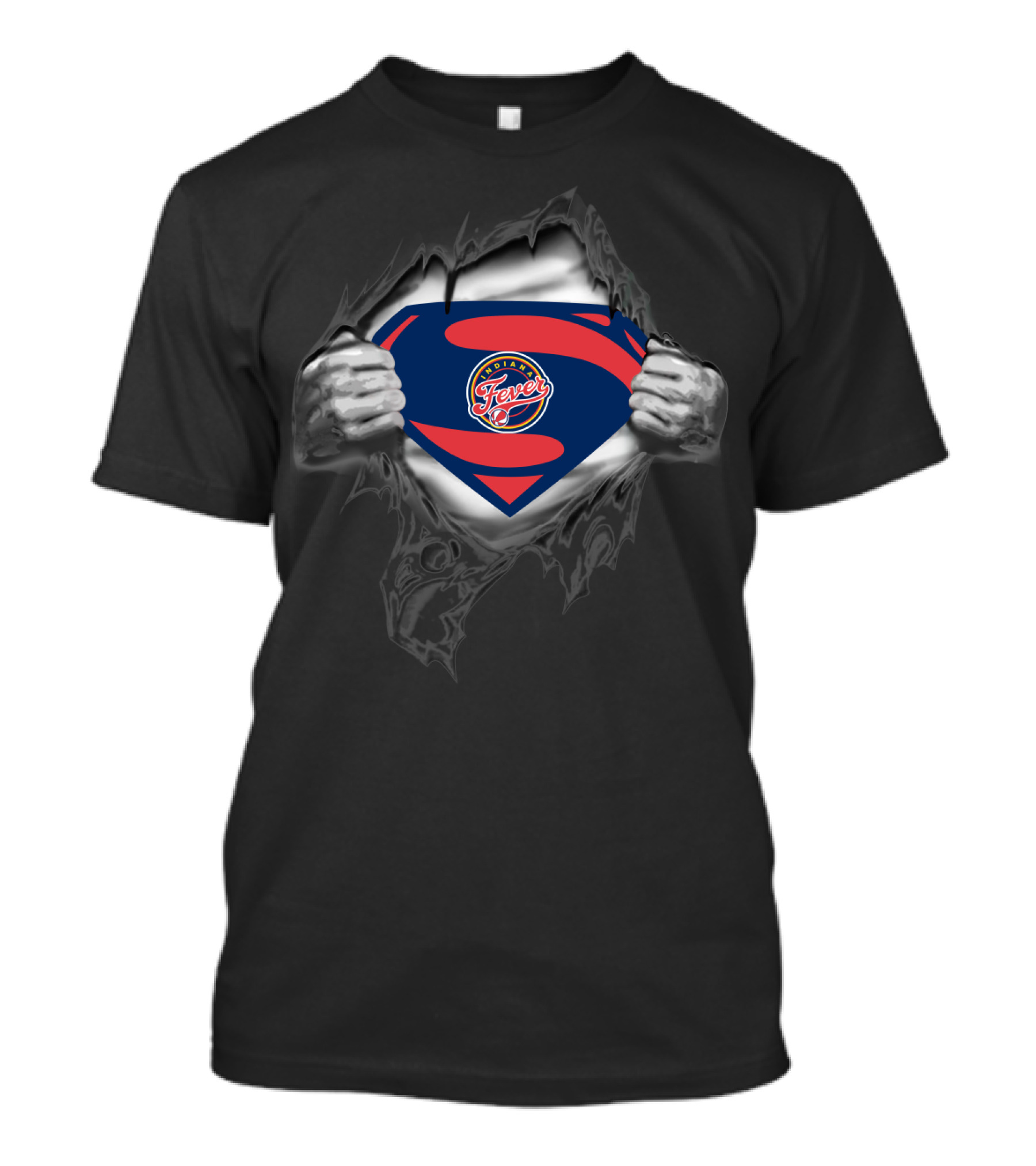 Indiana Fever Basketball Superhero Tearaway T-Shirt