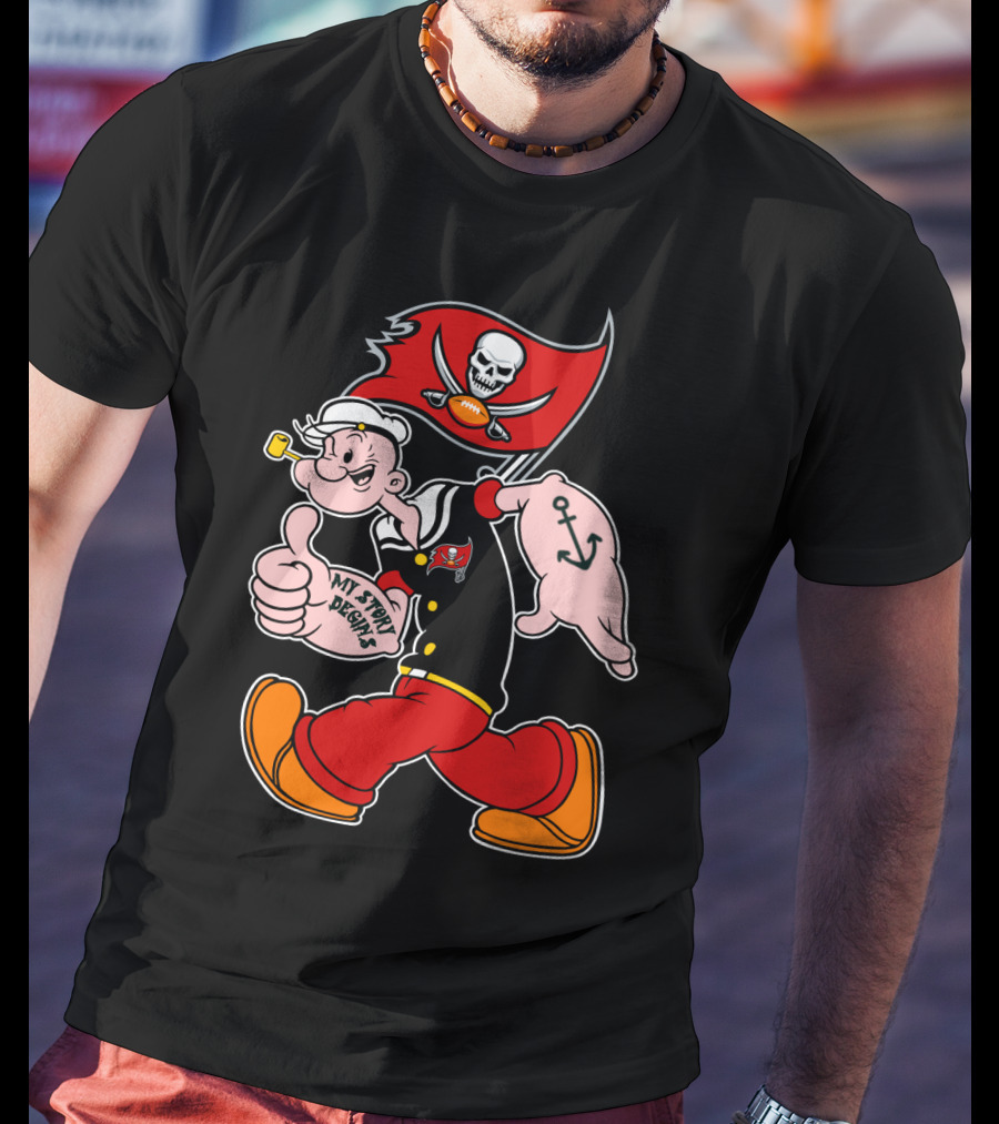Tampa Bay Buccaneers Popeye My Story Begins T-Shirt