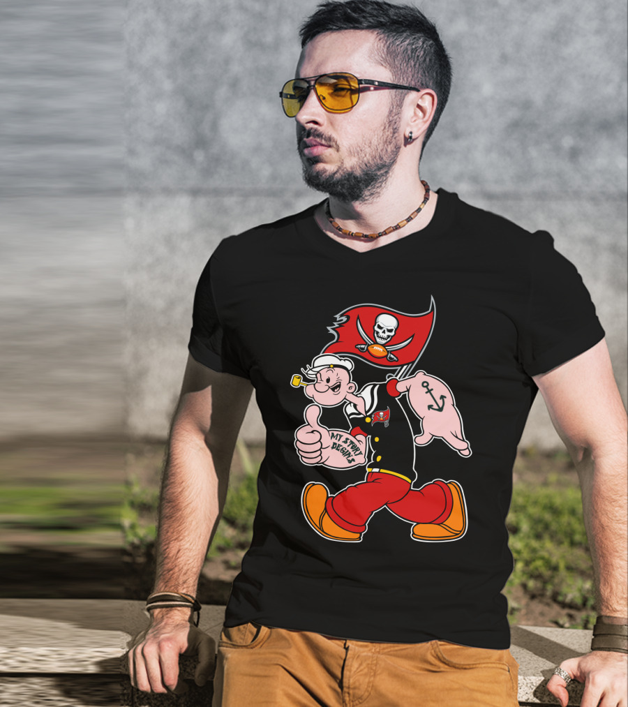 Tampa Bay Buccaneers Popeye My Story Begins T-Shirt