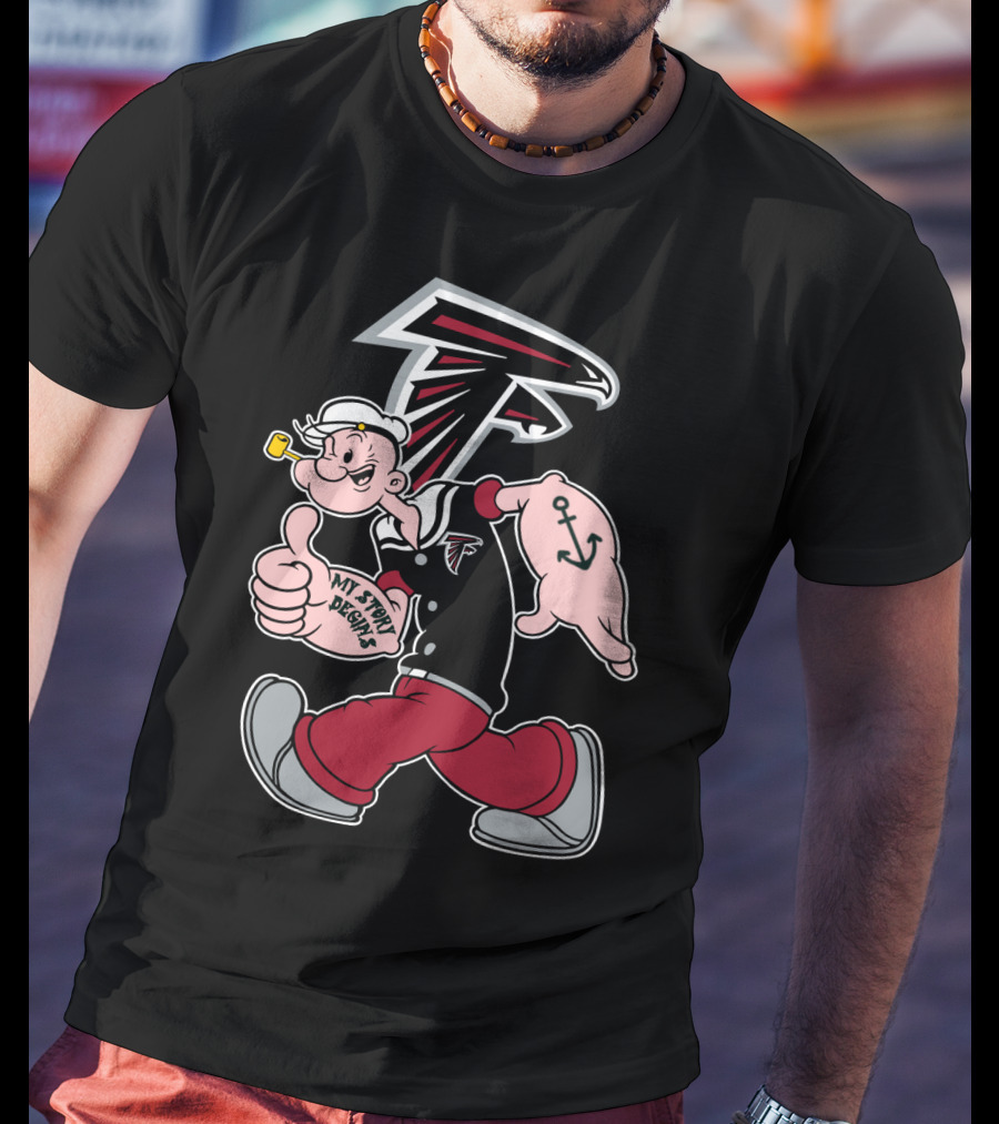 Atlanta Falcons Popeye My Story Designs T-Shirt